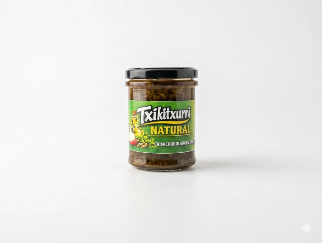 Tostada de aguacate coronada con chimichurri Natural Clásico Txikitxurri